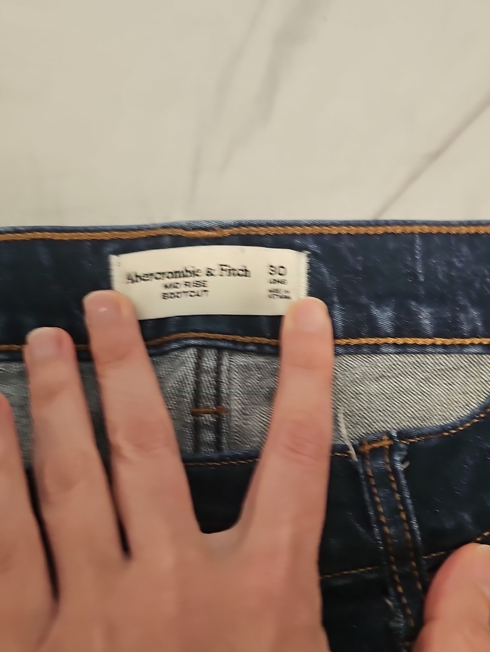 Abercrombie & Fitch Midrise Indigo Bootcut Women's Jeans 30L